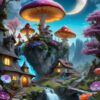 Mushroom Town Puslespil 1000 Brikker