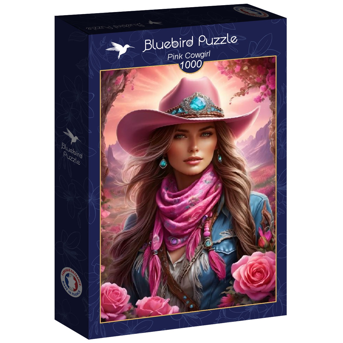 Alternative view of Pink Cowgirl Puslespil 1000 Brikker