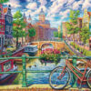 Amsterdam Canal Puslespil 1000 Brikker