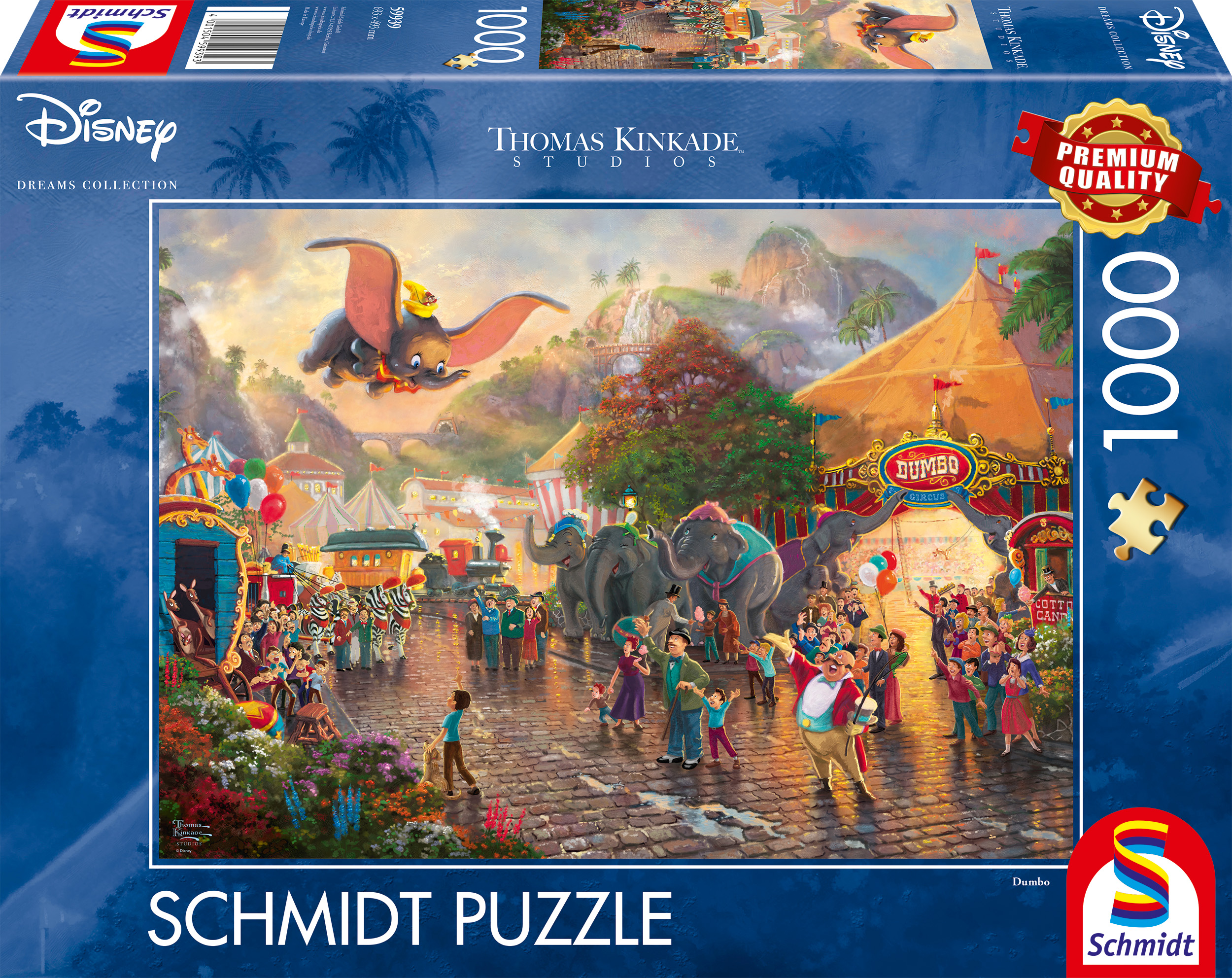 Alternative view of Dumbo Disney Puslespil 1000 Brikker