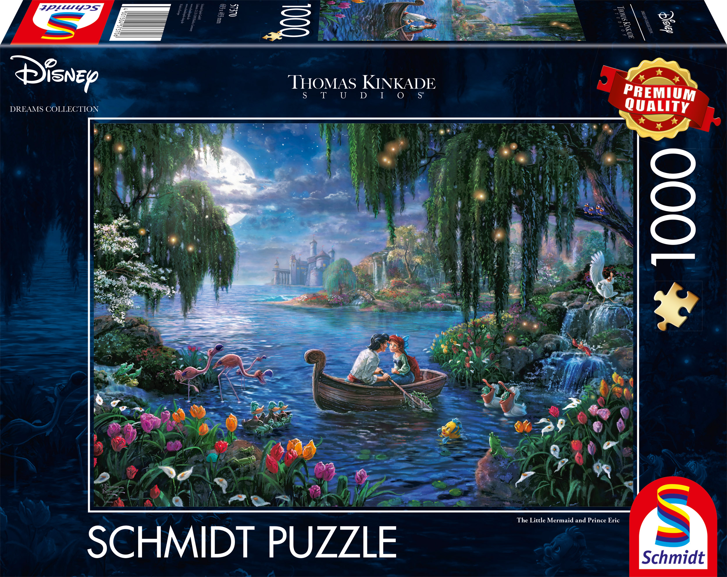 Alternative view of Little Mermaid and Prince Eric Disney Puslespil 1000 Brikker