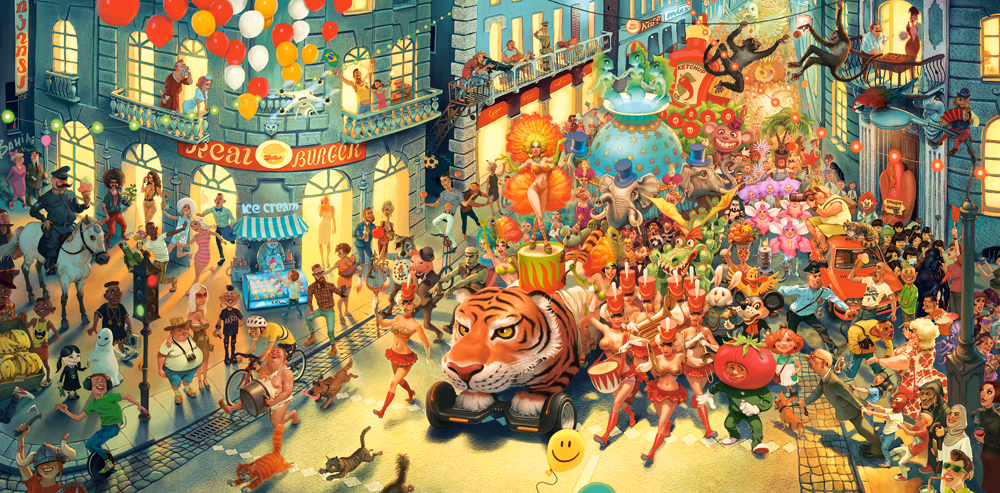 Carnaval in Rio Puslespil 4000 Brikker