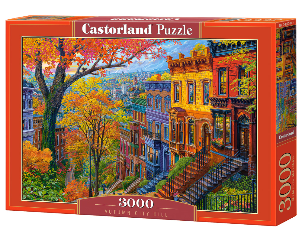 Alternative view of Autumn City Hill Puslespil 3000 Brikker