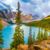 Moraine Lake, Banff National Park, Canada Puslespil 2000 Brikker