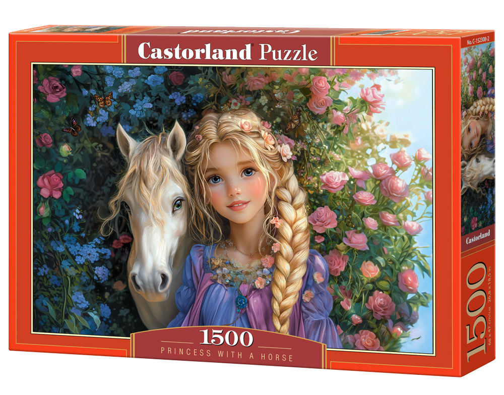 Alternative view of Princess With A Horse Puslespil 1500 Brikker