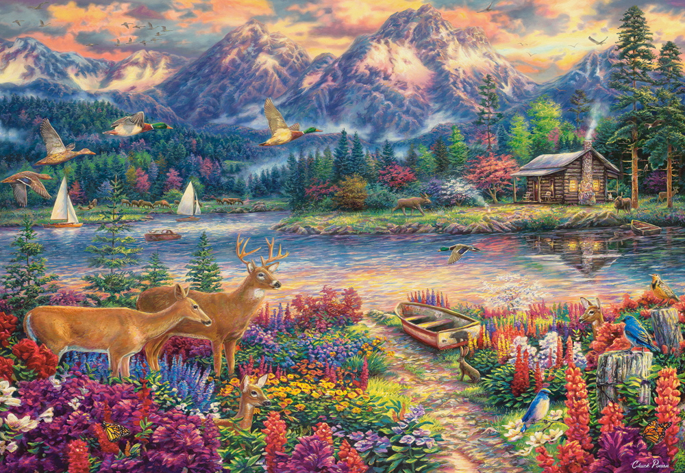 Spring Mountain Majesty Puslespil 1500 Brikker