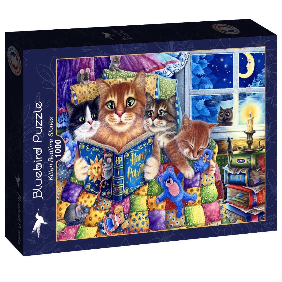 Alternative view of Kitten Bedtime Stories Puslespil 1000 Brikker