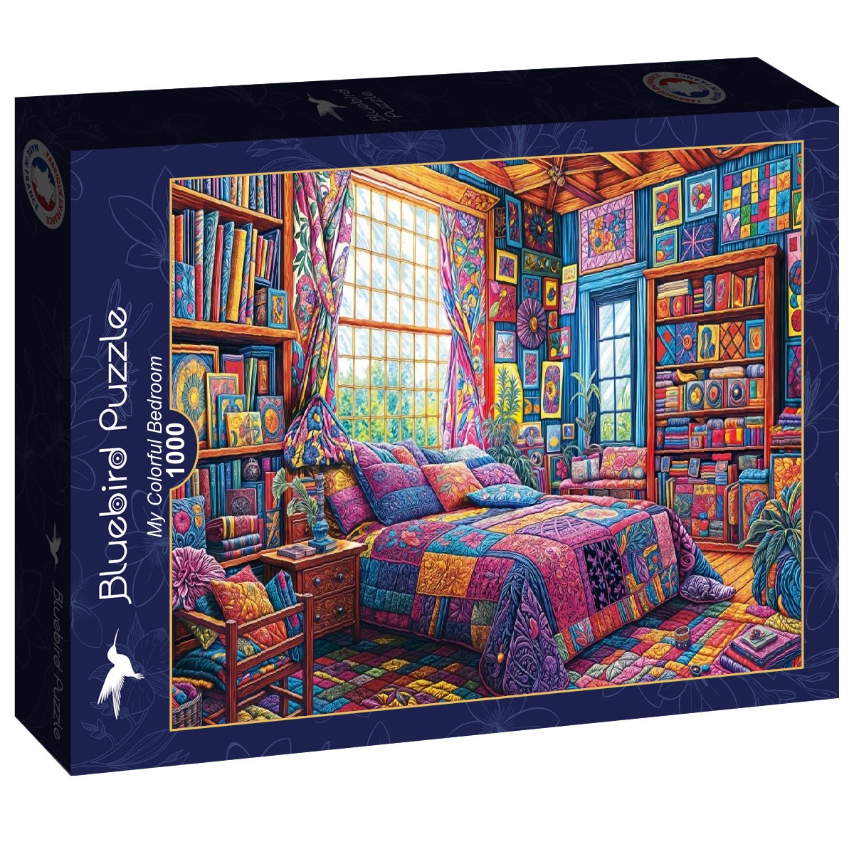 Alternative view of My Colorful Bedroom Puslespil 1000 Brikker