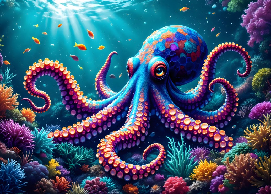 Deep-Sea Octopus Puslespil 500 Brikker