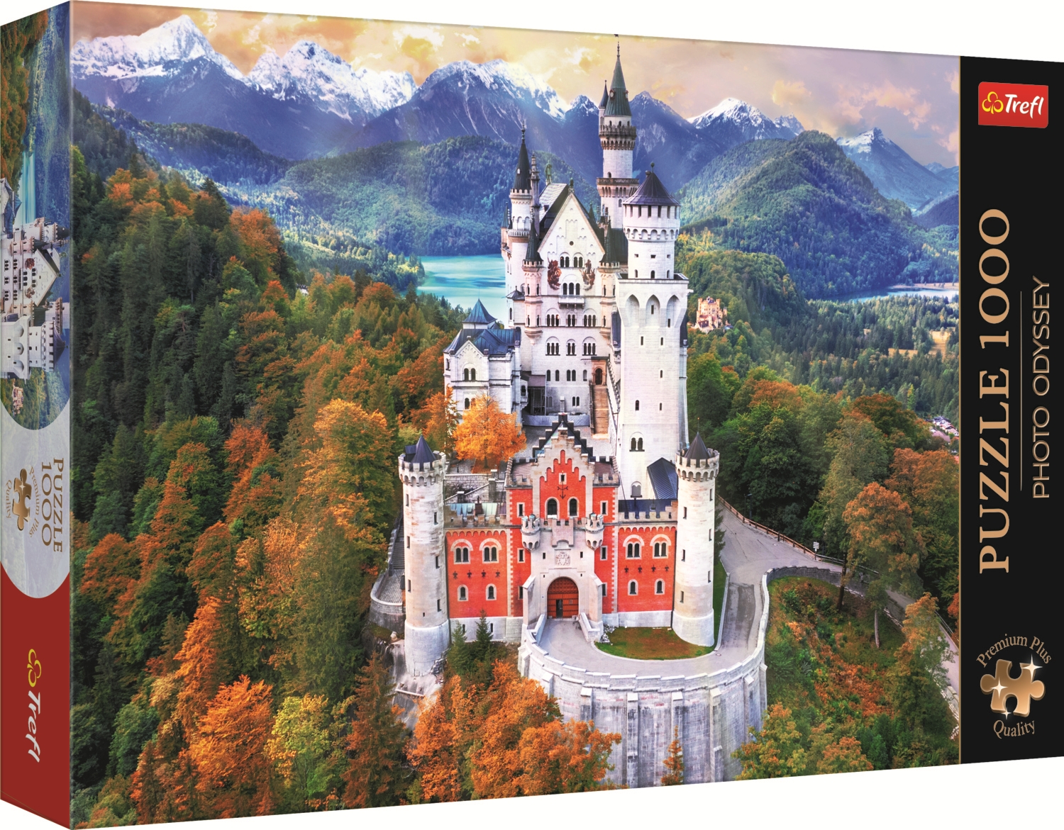 Alternative view of Schloss Neuschwanstein, Deutschland Puslespil 1000 Brikker