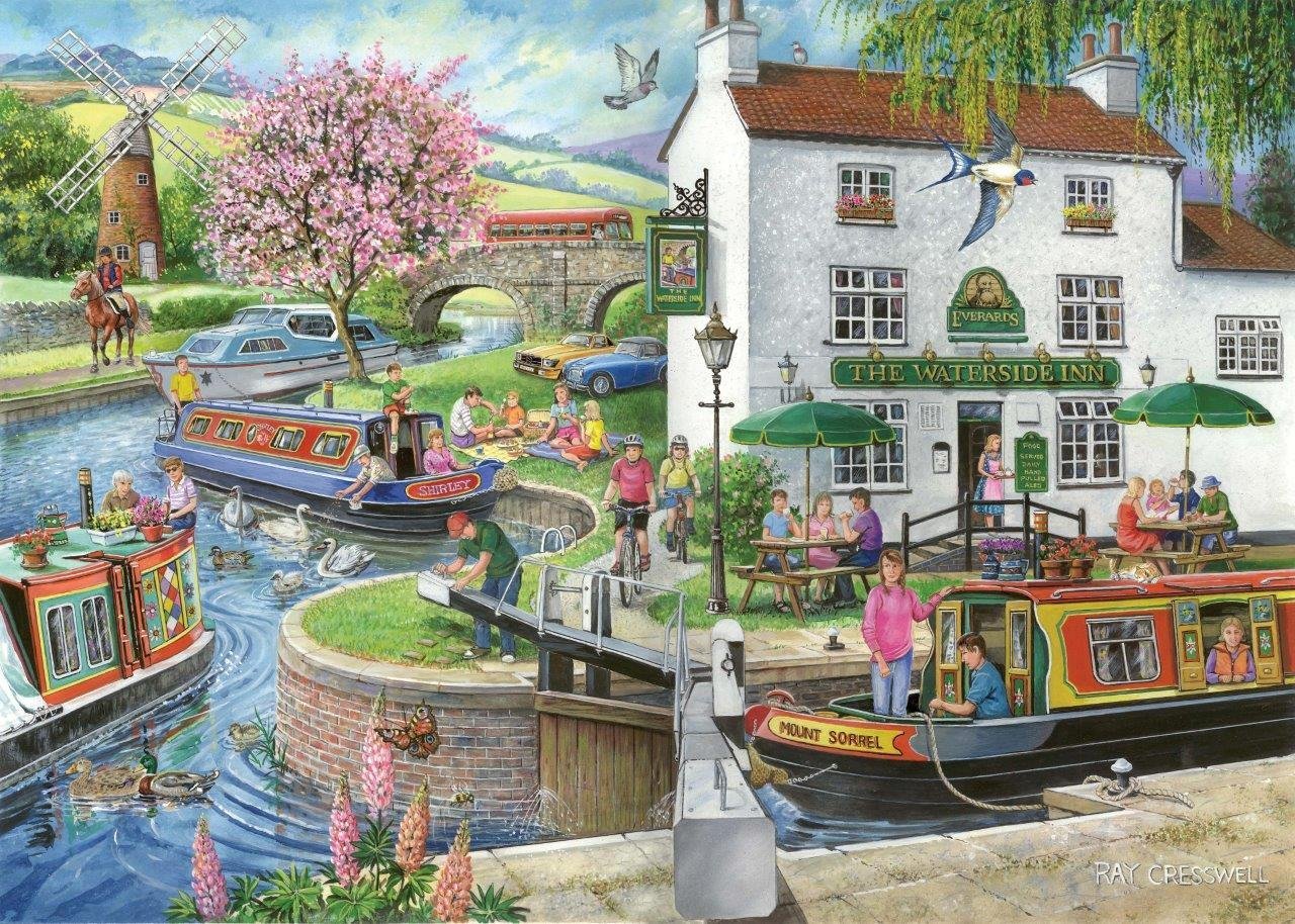 By The Canal Puslespil 1000 Brikker