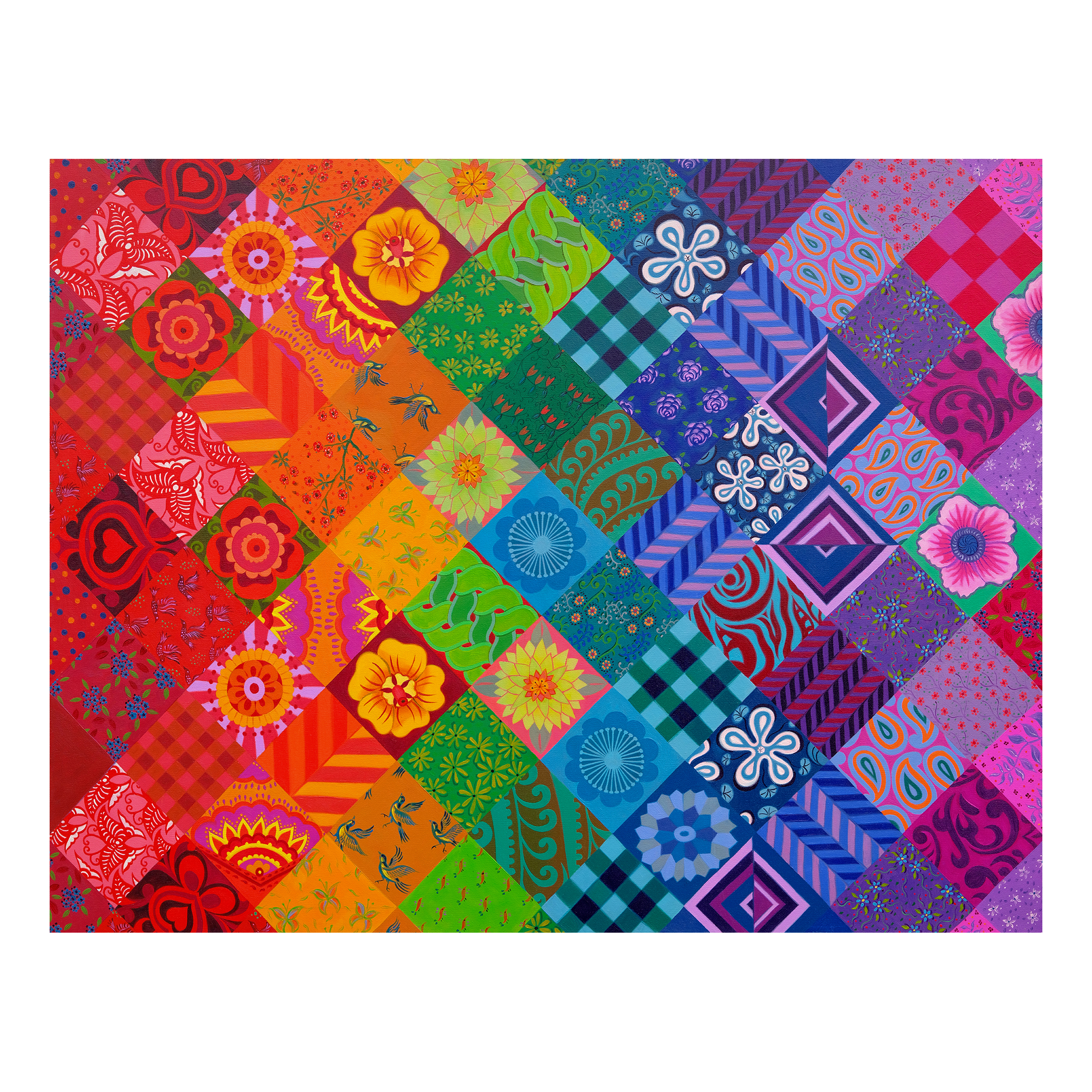 Patchwork Rainbow Puslespil 1000 Brikker