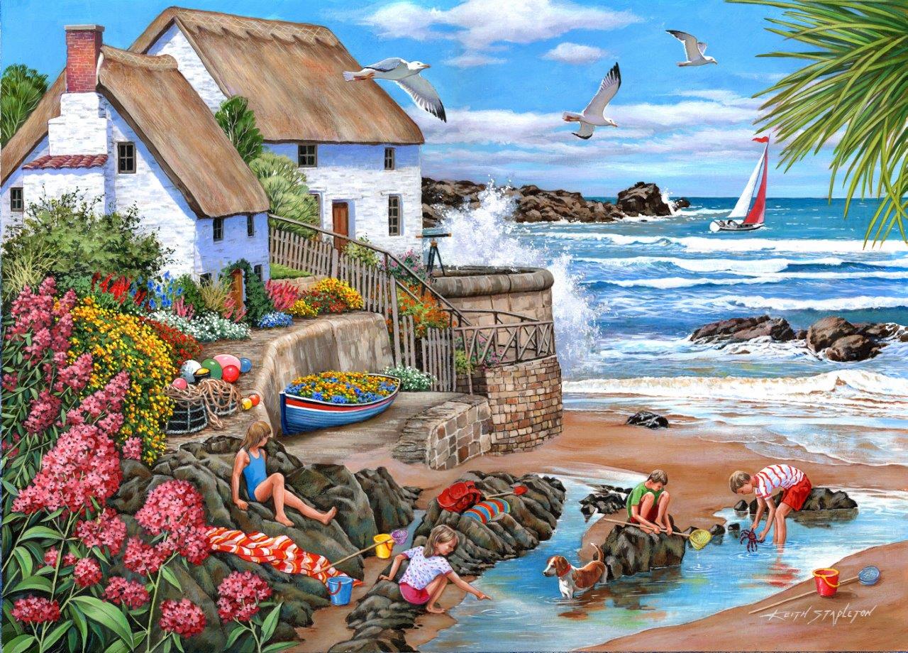 Seaspray Cottages Puslespil 1000 Brikker
