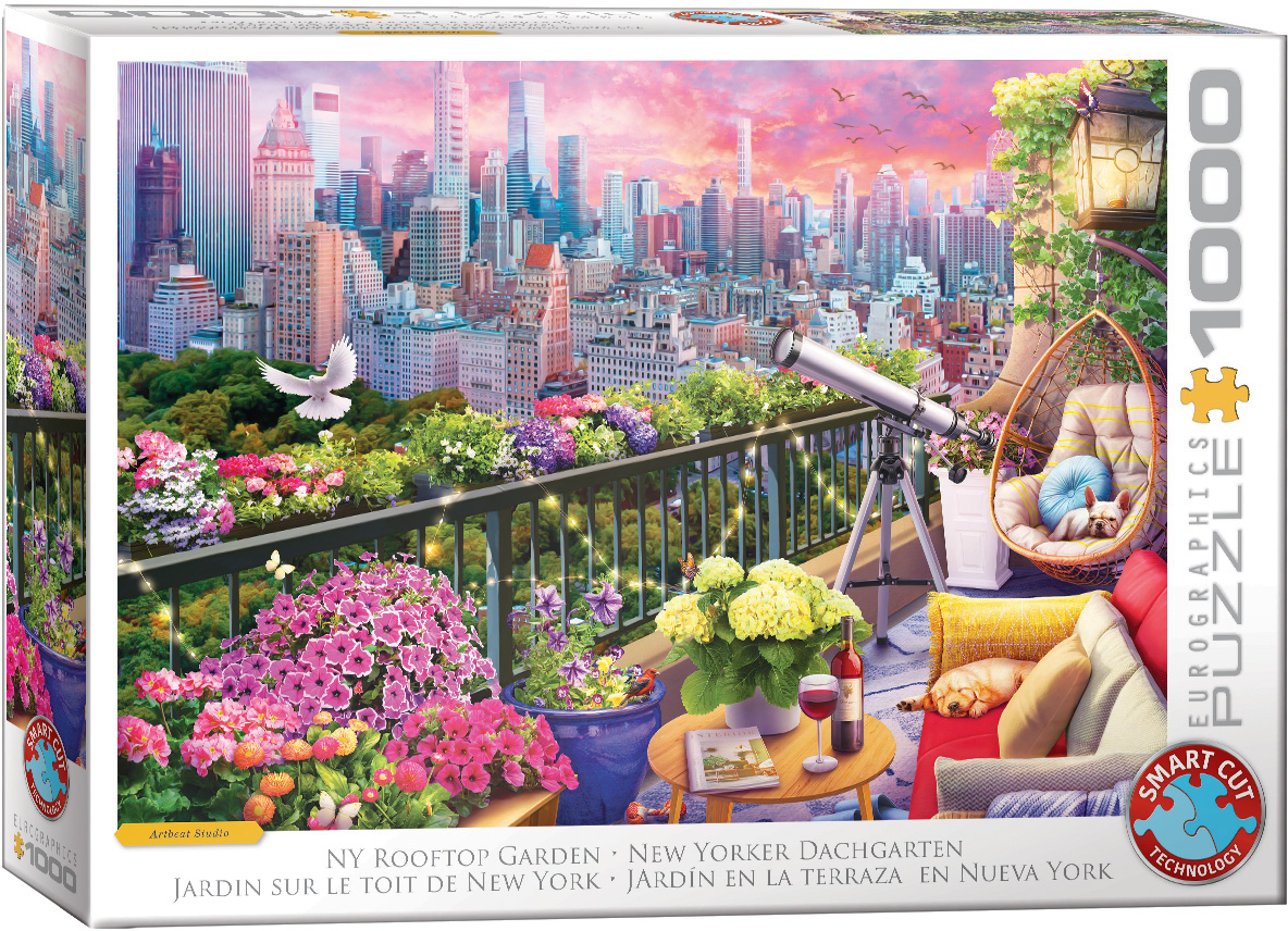 Alternative view of NewYork Rooftop Garden Puslespil 1000 Brikker