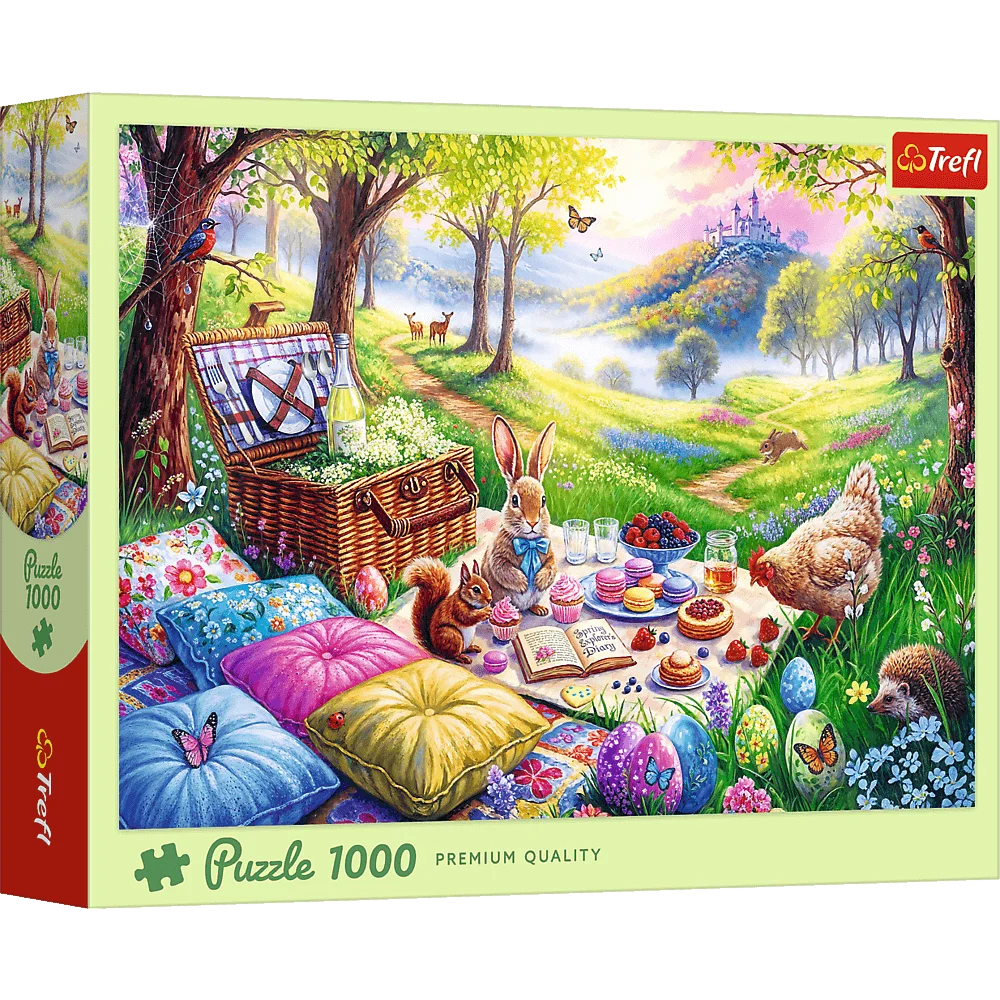 Alternative view of Picnic in the Meadow Puslespil 1000 Brikker