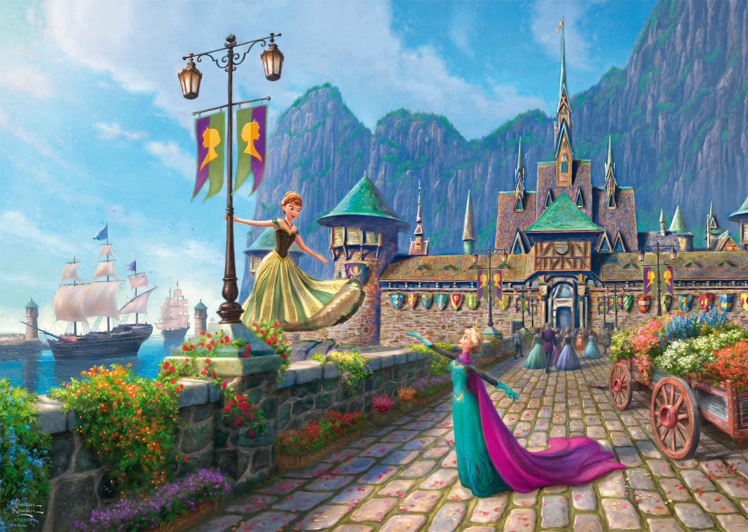 Disney Frozen Celebrating in Arendelle Puslespil 1000 Brikker