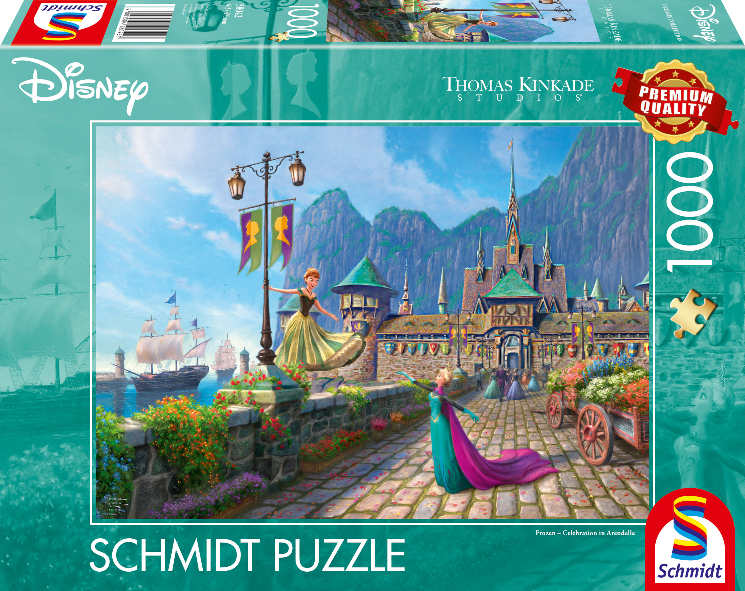 Alternative view of Disney Frozen Celebrating in Arendelle Puslespil 1000 Brikker