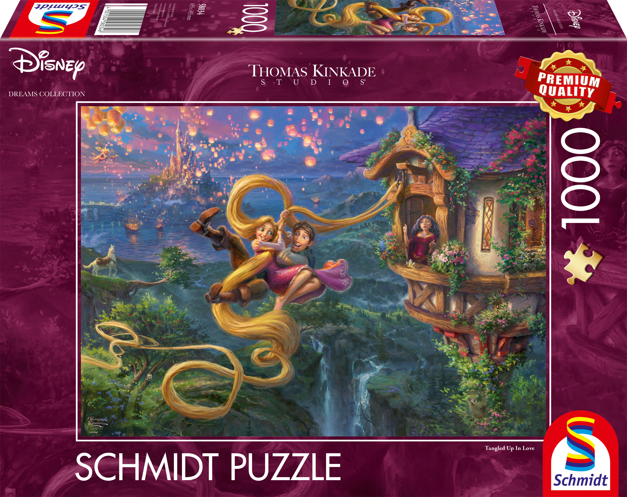 Alternative view of Rapunzel Tangled Disney Puslespil 1000 Brikker