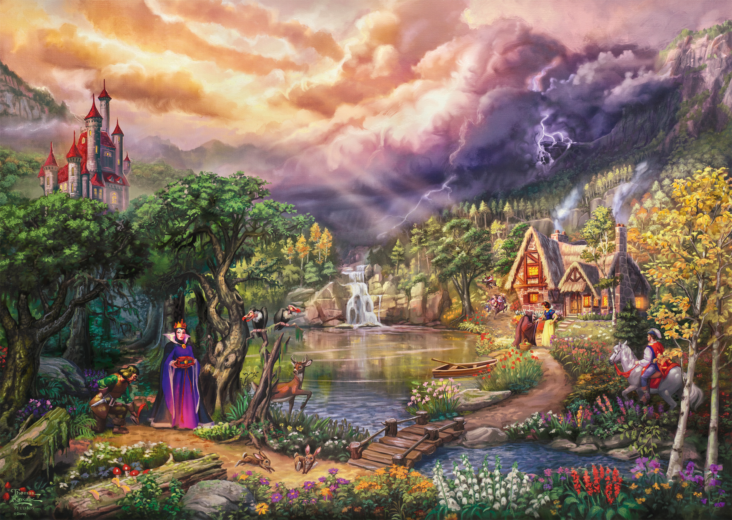 Snow White and the Queen Disney Puslespil 1000 Brikker