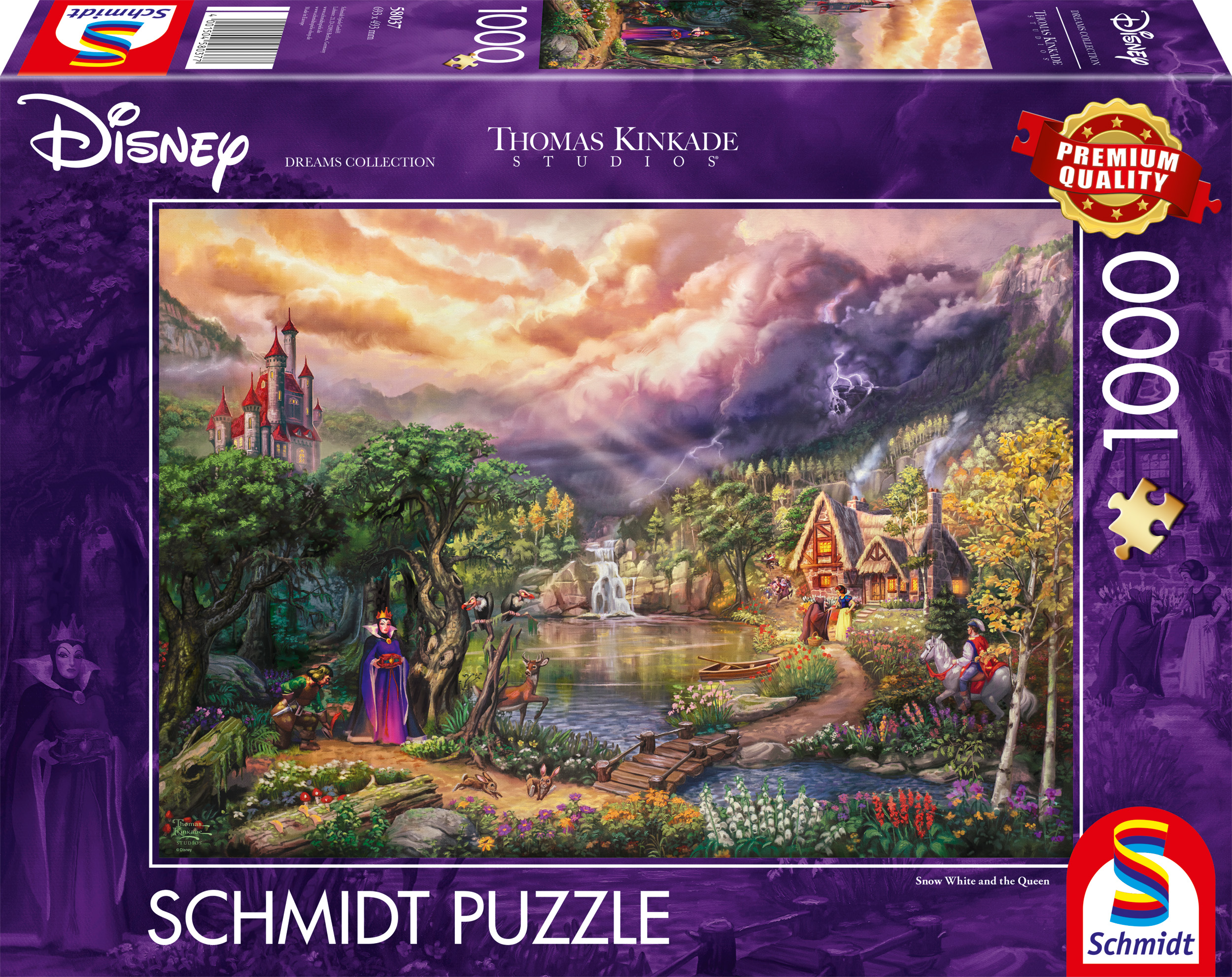 Alternative view of Snow White and the Queen Disney Puslespil 1000 Brikker