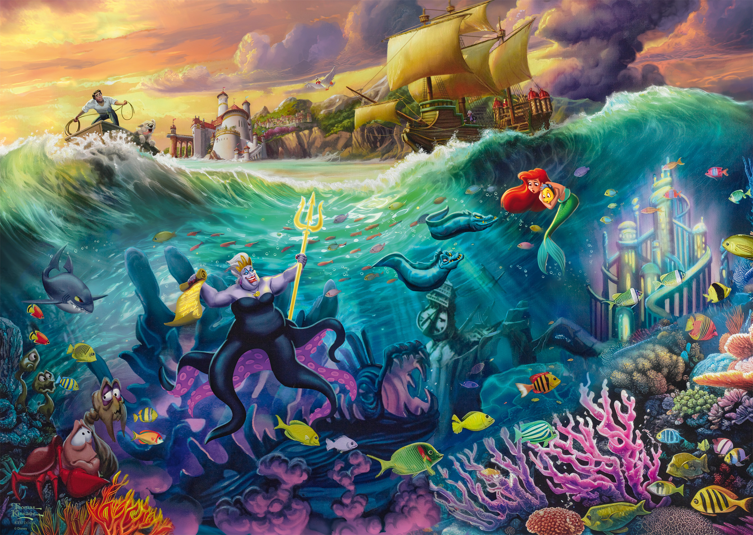 Little Mermaid Ursula Disney Puslespil 1000 Brikker