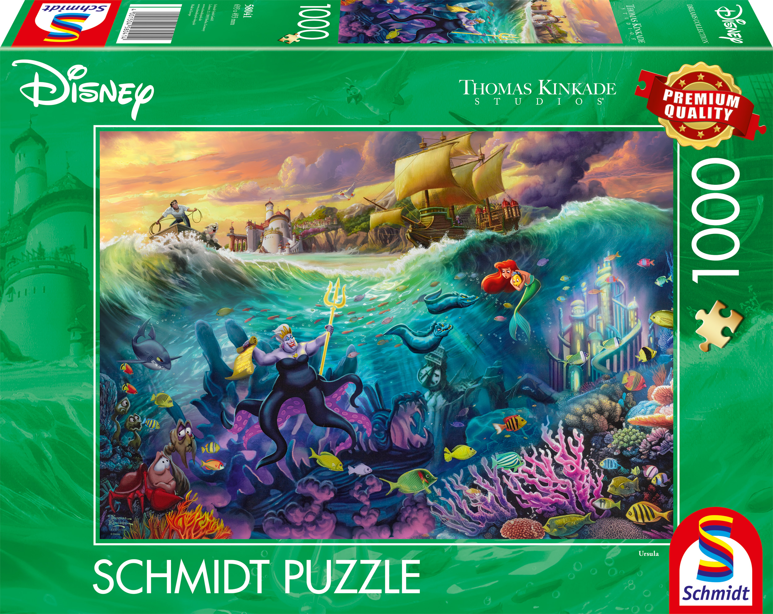 Alternative view of Little Mermaid Ursula Disney Puslespil 1000 Brikker