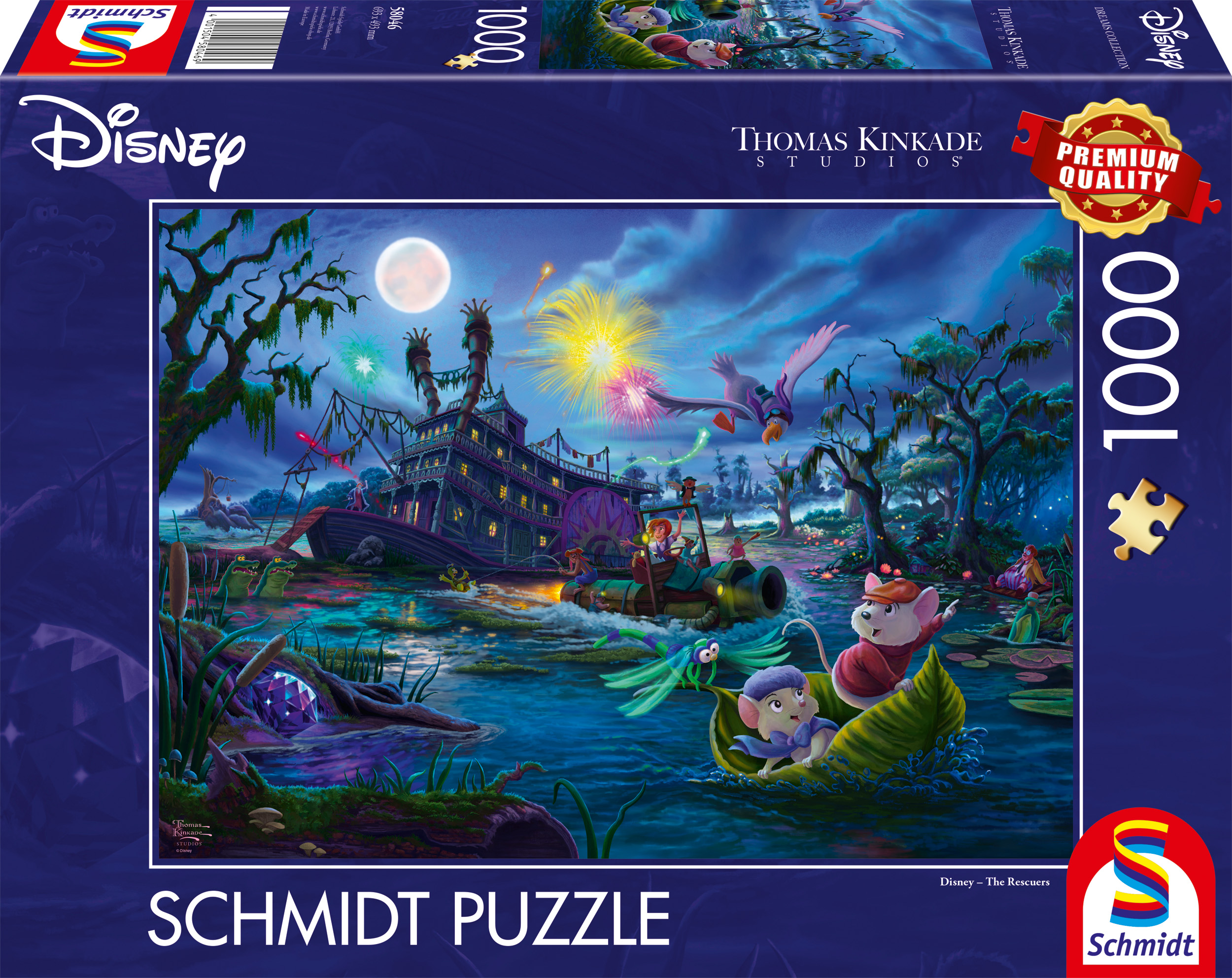 Alternative view of The Rescuers Disney Puslespil 1000 Brikker