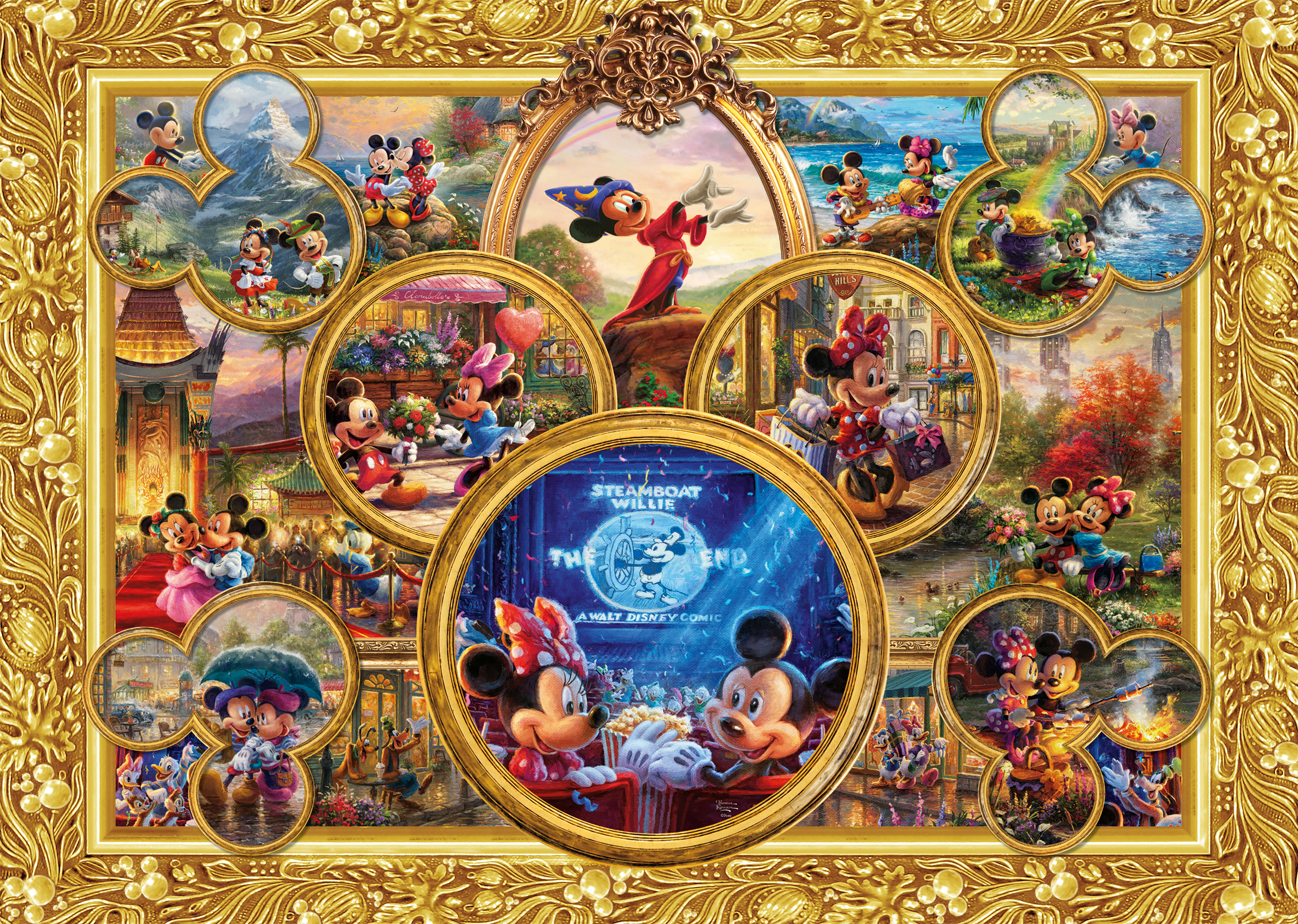 Mickey & Minnie Dream Collage Disney Puslespil 2000 Brikker