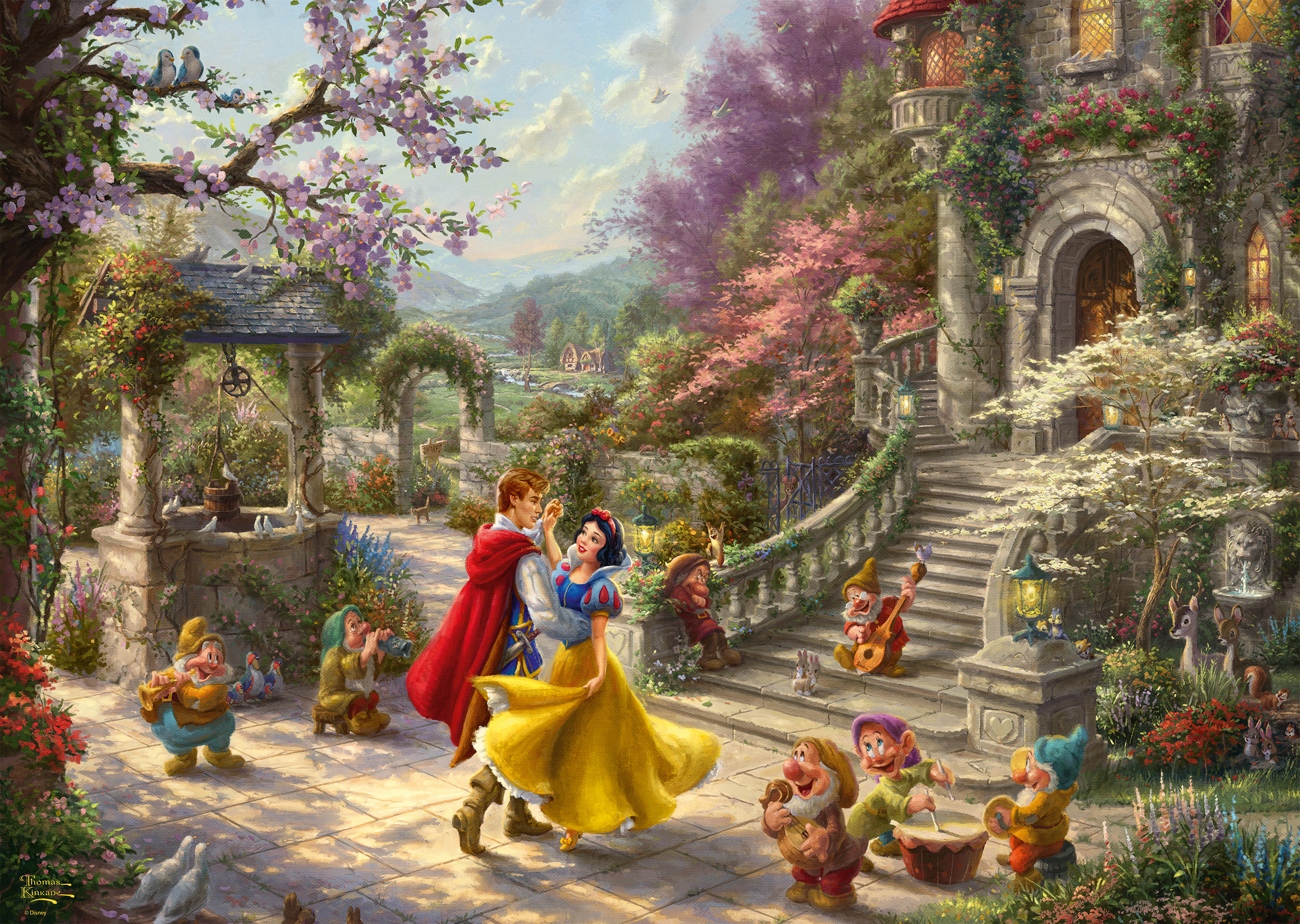 Snow White Dance with the Prince Disney Puslespil 1000 Brikker