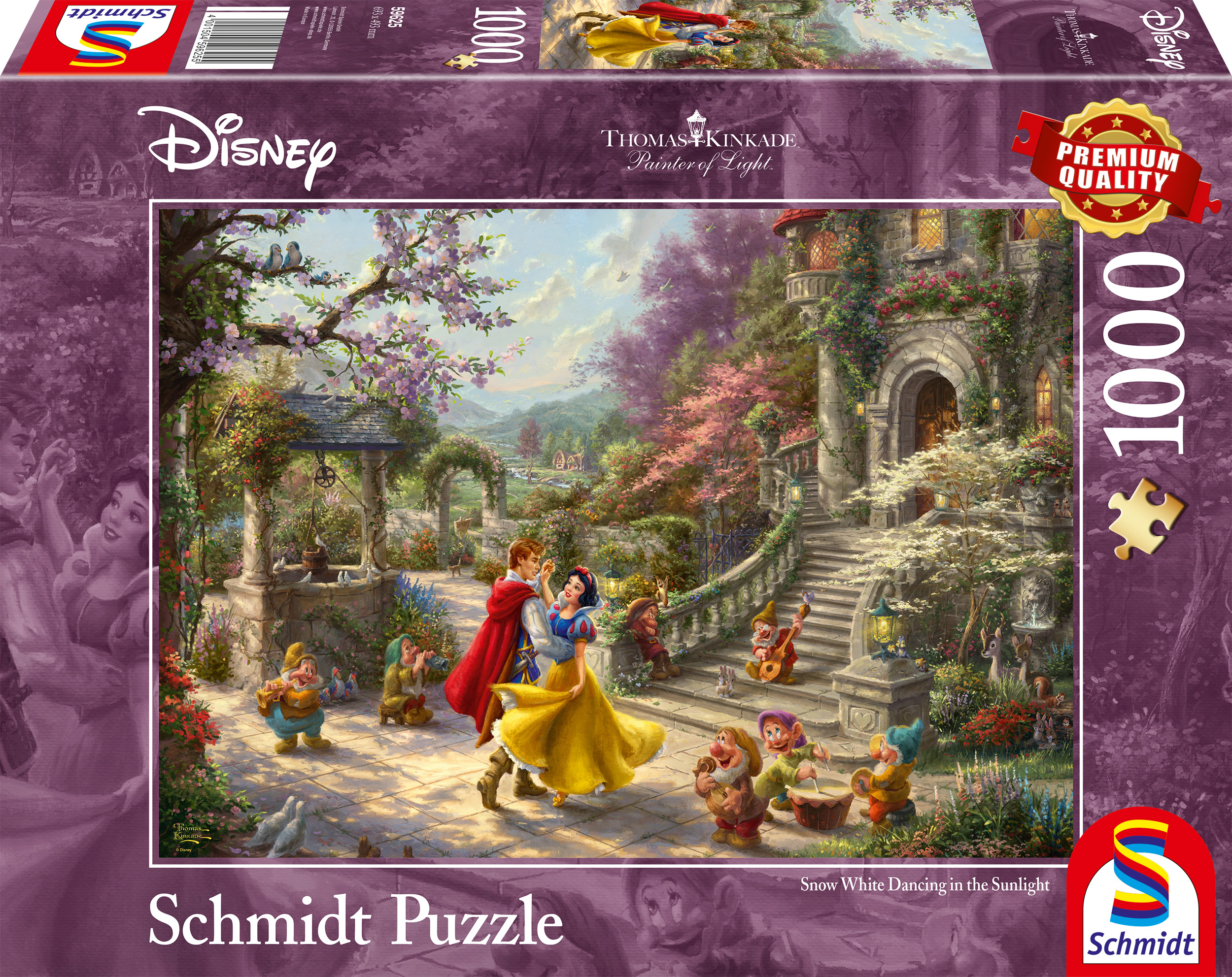 Alternative view of Snow White Dance with the Prince Disney Puslespil 1000 Brikker