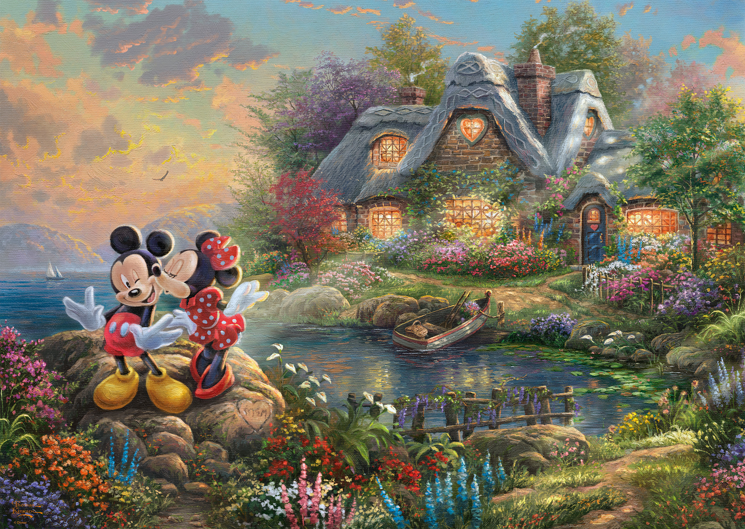 Disney Sweethearts Mickey & Minnie Puslespil 1000 Brikker