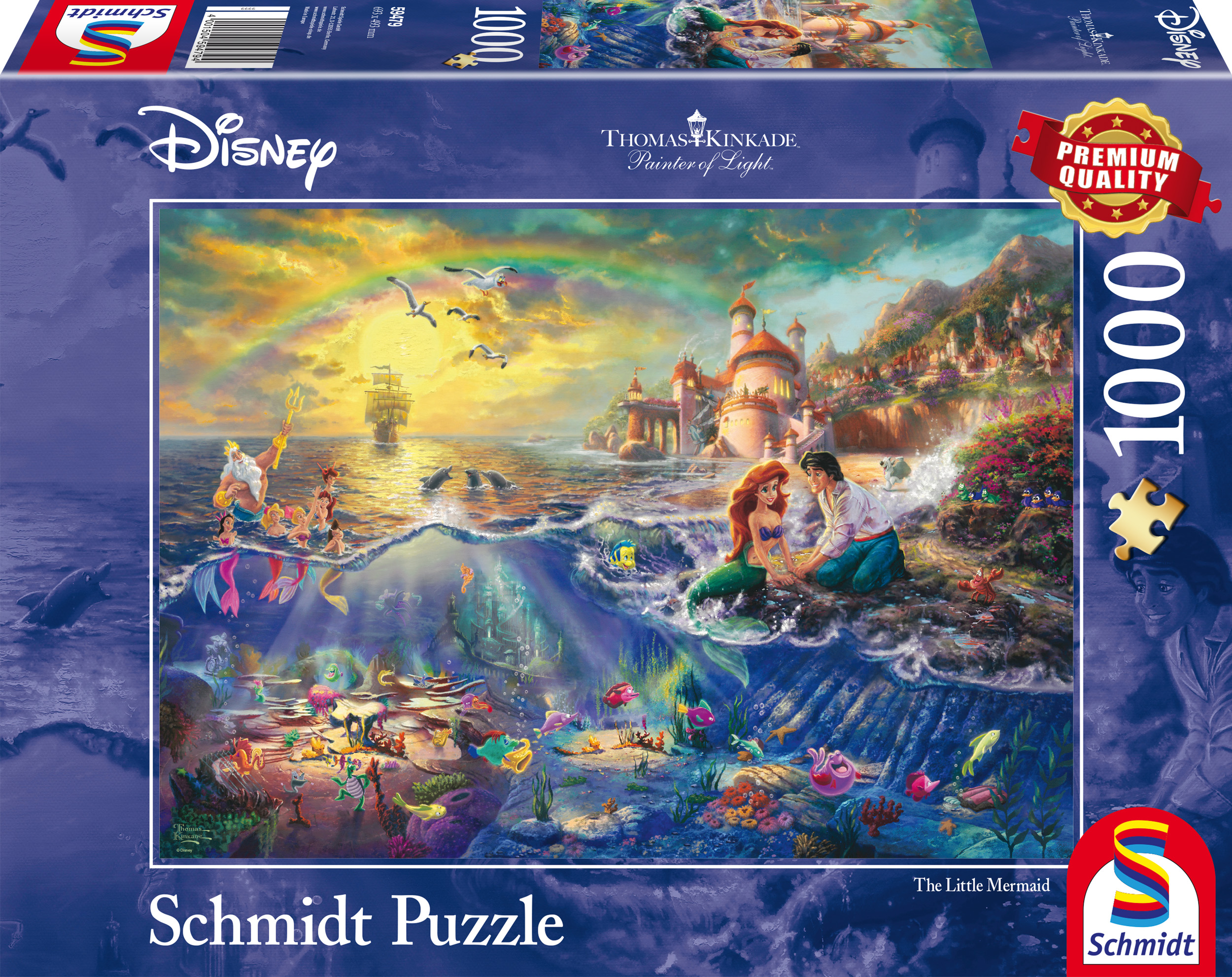 Disney The Little Mermaid Puslespil 1000 Brikker - Billede 2