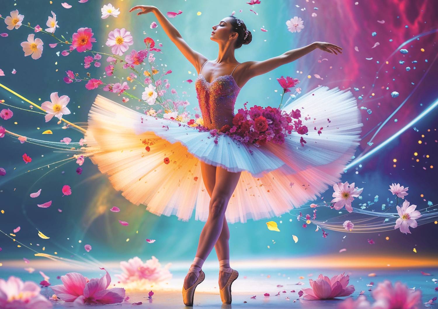 Tanzende Ballerina Puslespil 1000 Brikker