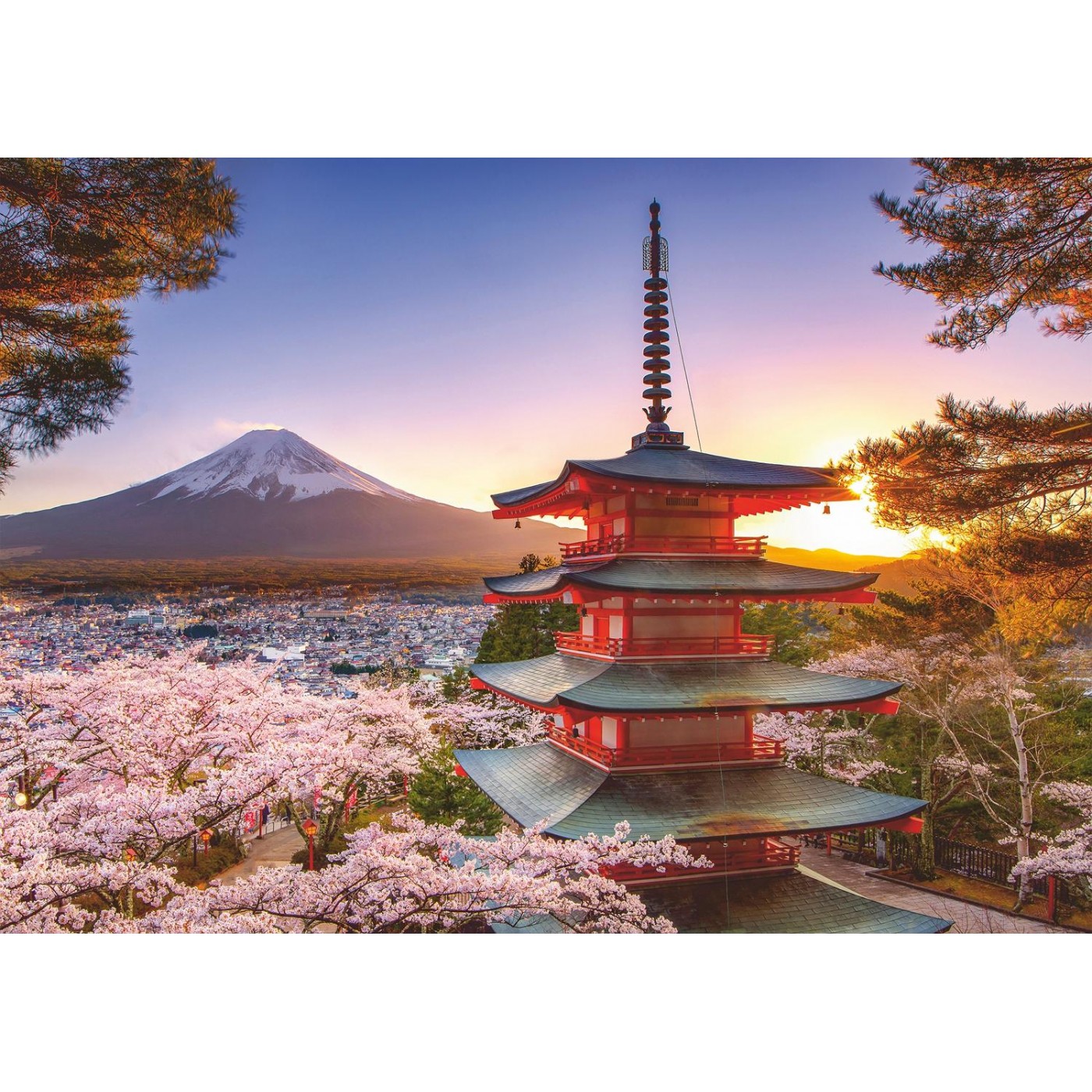 Cherry Blossoms Japan Puslespil 1000 Brikker