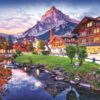 Alpendorf, Schweiz Puslespil 1000 Brikker