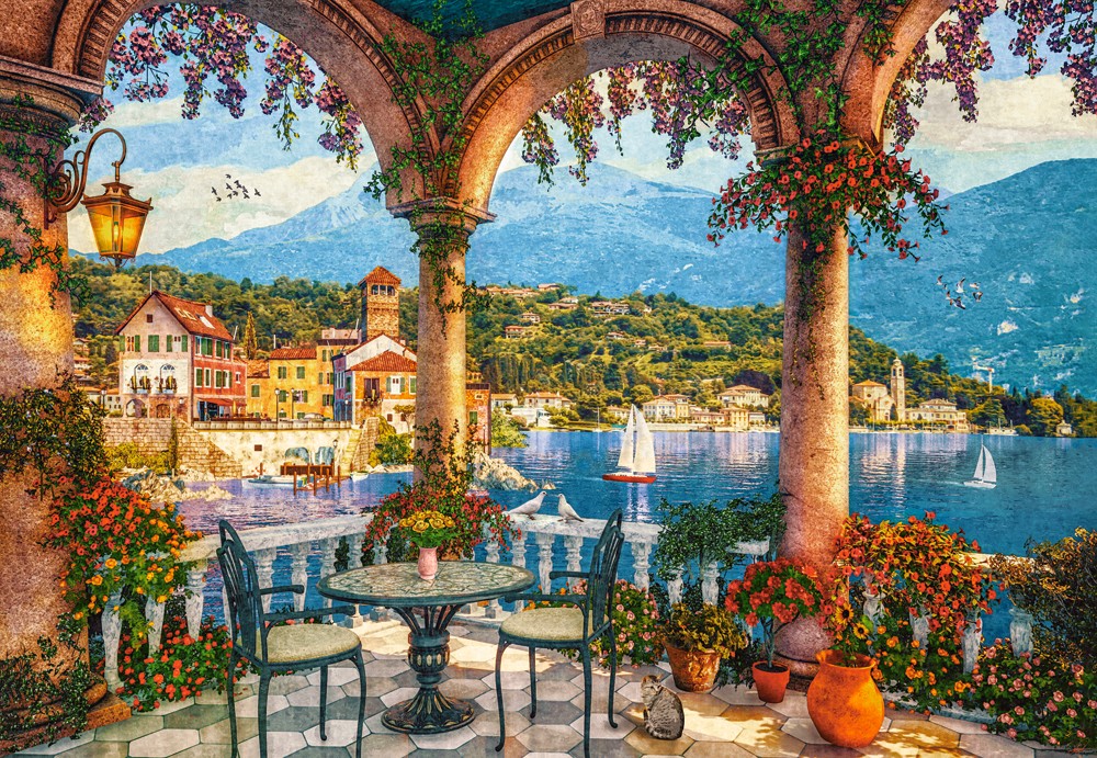 Mediterranean Veranda Puslespil 1000 Brikker