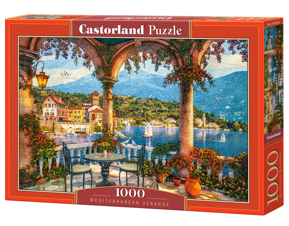 Mediterranean Veranda Puslespil 1000 Brikker - Billede 2