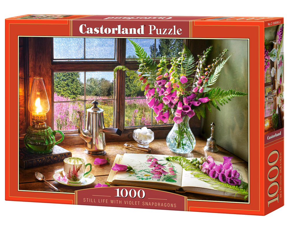 Alternative view of Still Life with Violet Snapdragons Puslespil 1000 Brikker