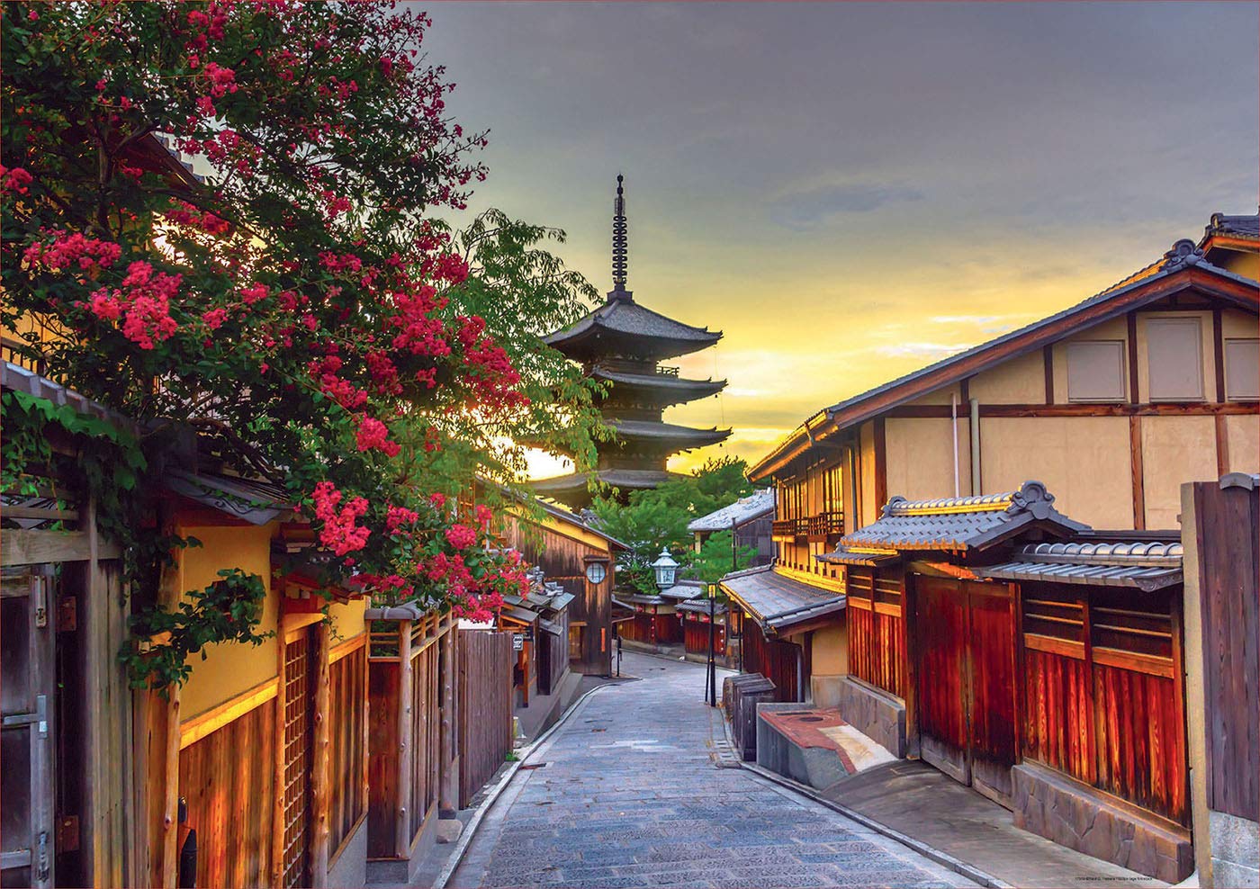Yasaka Pagoda, Kyoto, Japan Puslespil 1000 Brikker