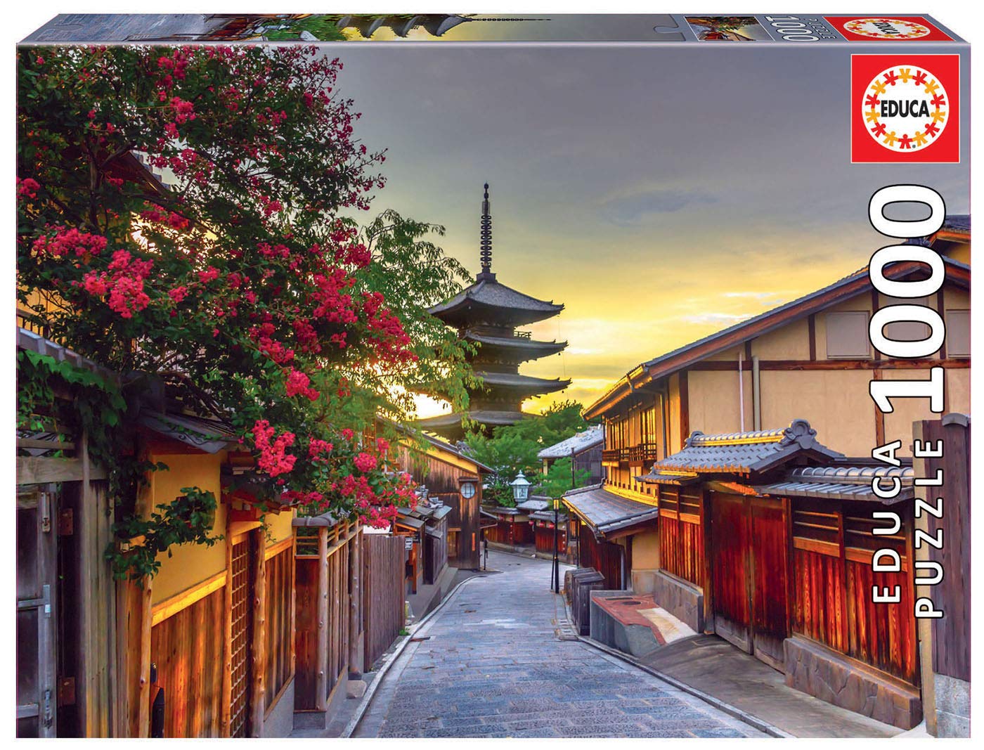 Alternative view of Yasaka Pagoda, Kyoto, Japan Puslespil 1000 Brikker