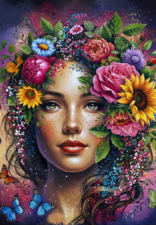 Blooming Lady – Alipson Puslespil 1000 Brikker