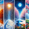 Gates of the Seasons – Art Puzzle 1000 Brikker