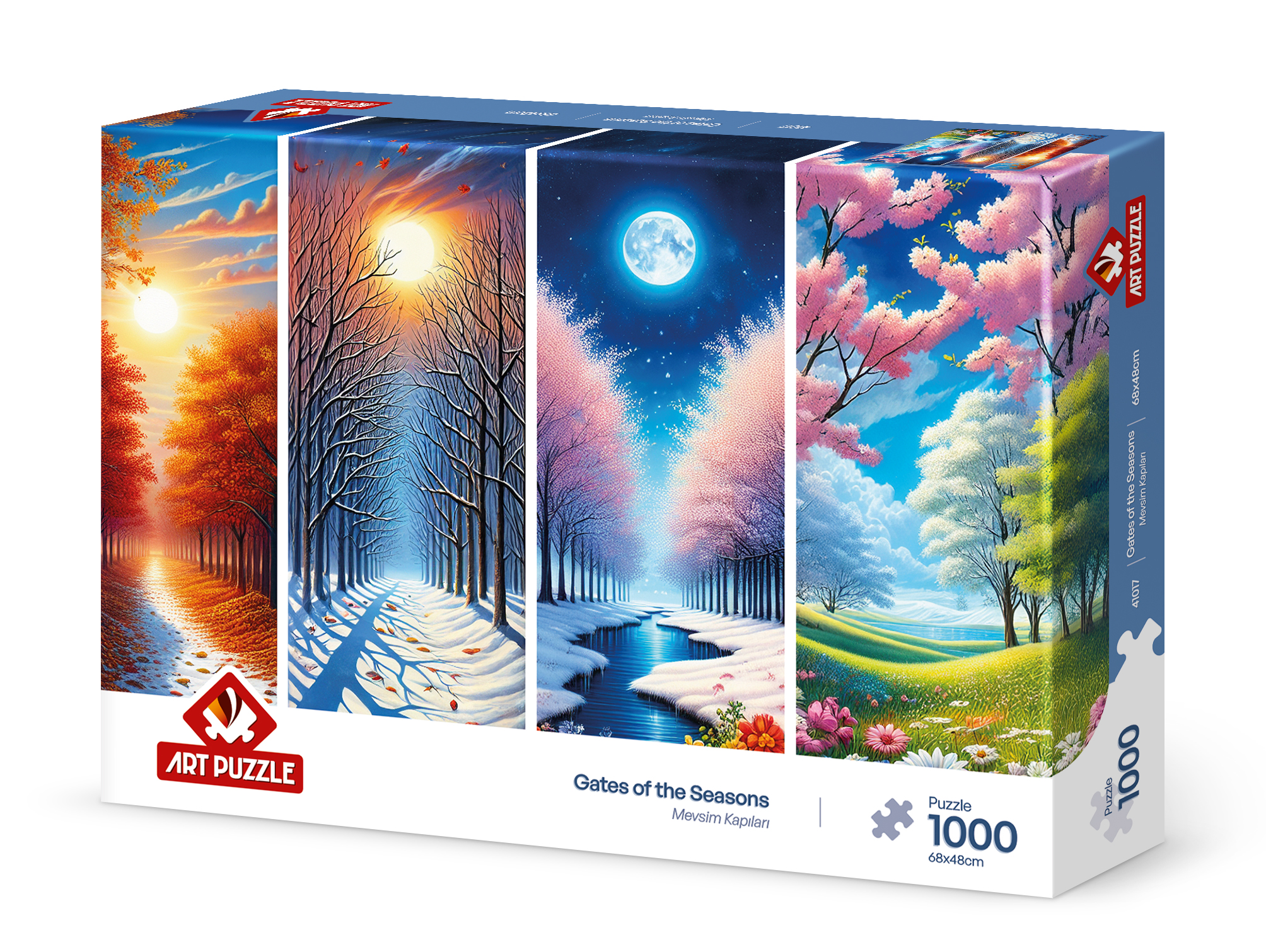 Alternative view of Gates of the Seasons Puslespil 1000 Brikker
