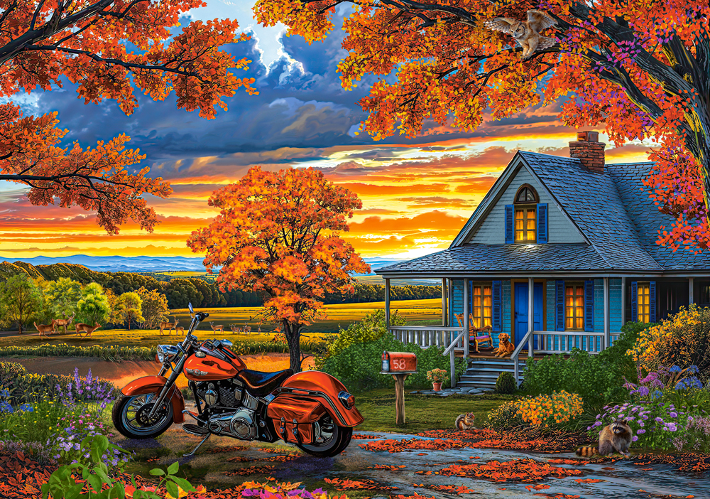 Autumn Ride – Castorland Puslespil med 500 Brikker