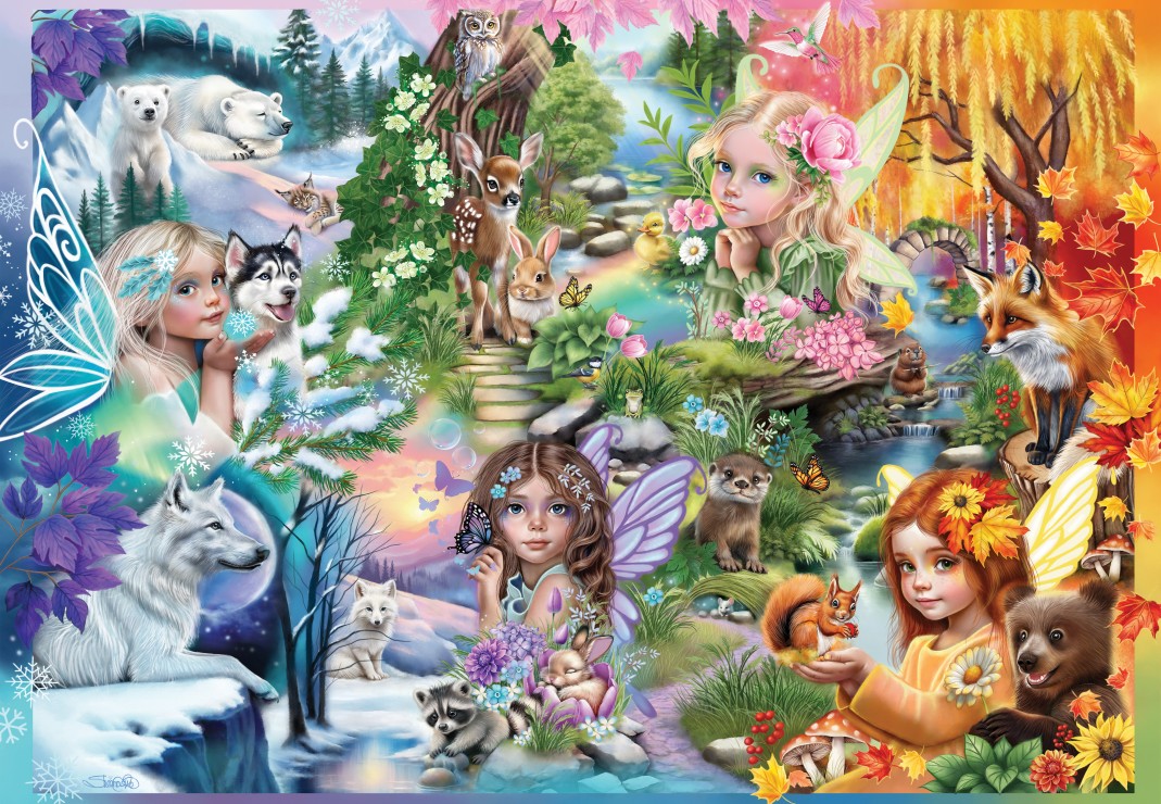 A Season of Fairies – Bluebird Puslespil 1000 Brikker