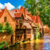 Bruges Old Town Belgium – Bluebird Puslespil 1500 Brikker