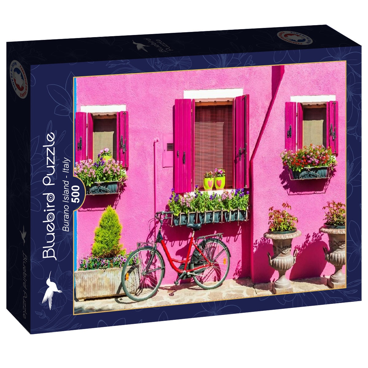 Alternative view of Burano Island Italy Puslespil 500 Brikker