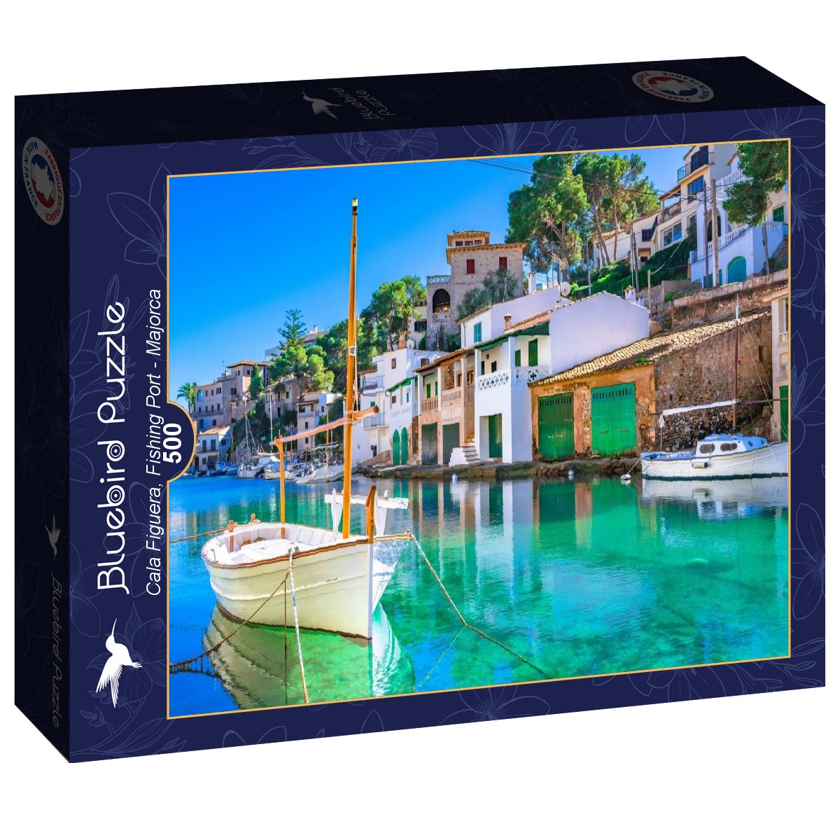 Alternative view of Cala Figuera, Fishing Port Majorca Puslespil 500 Brikker