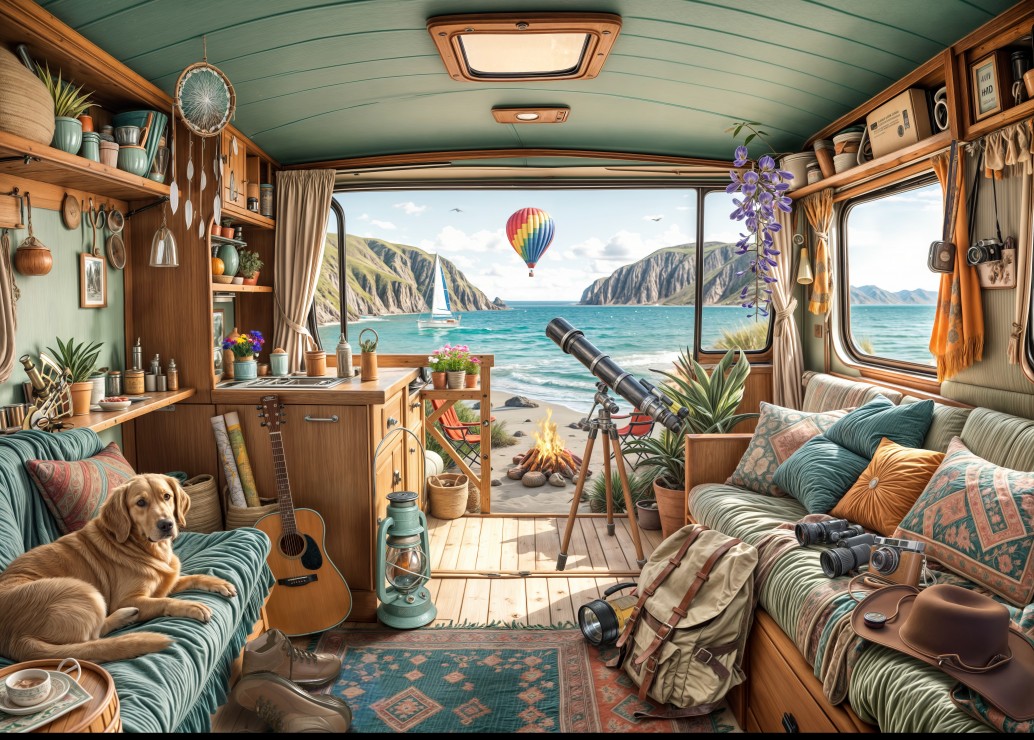 Camping Coast – Bluebird Puslespil med 500 Brikker