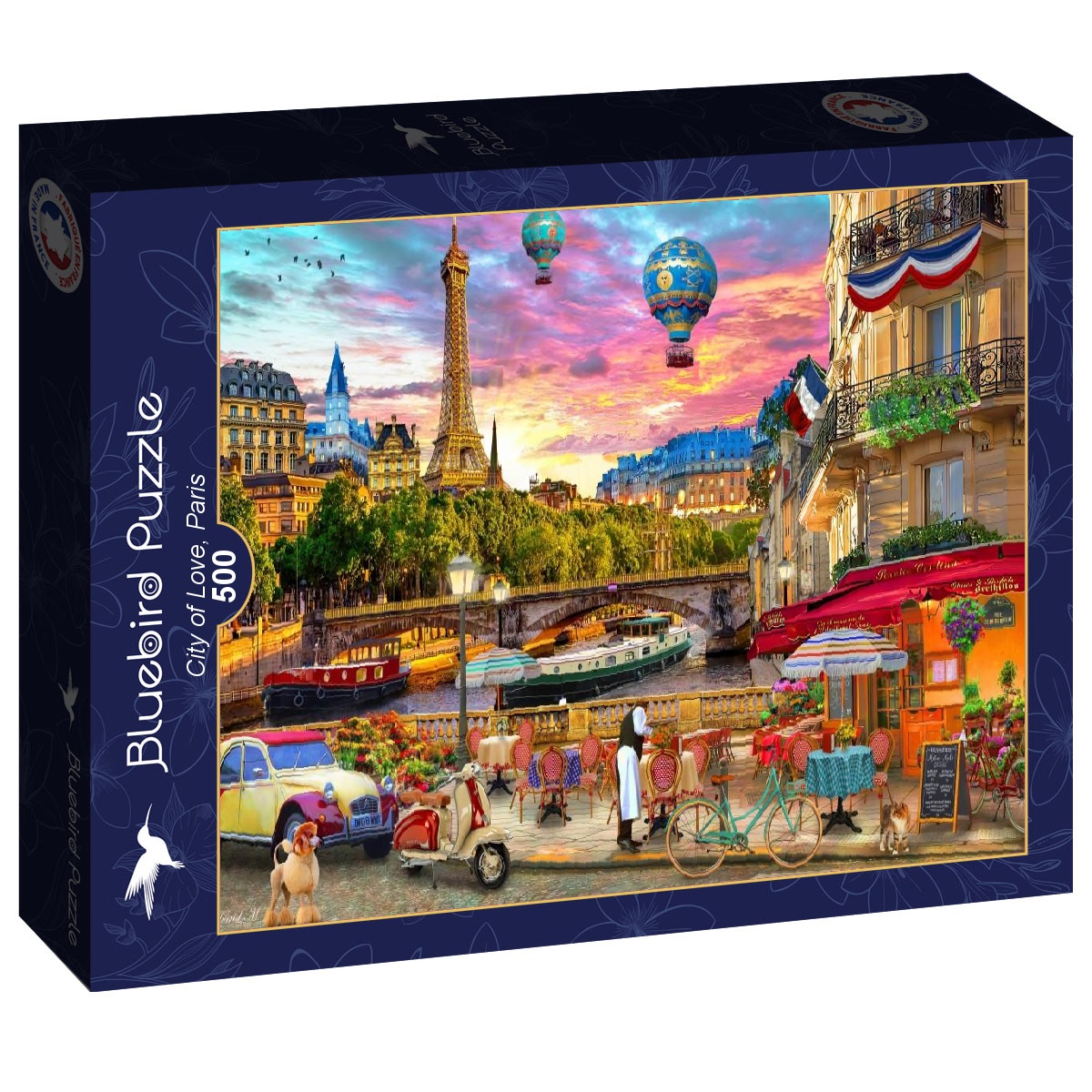 Alternative view of City of Love, Paris Puslespil 500 Brikker